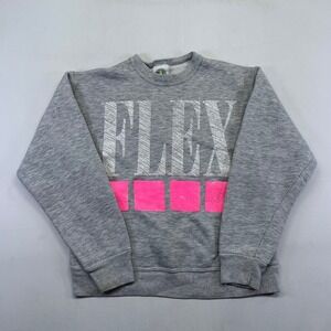 Vintage LA Gear FLEX Sweatshirt Crewneck‎ Womens Small 90s Made in USA Gray